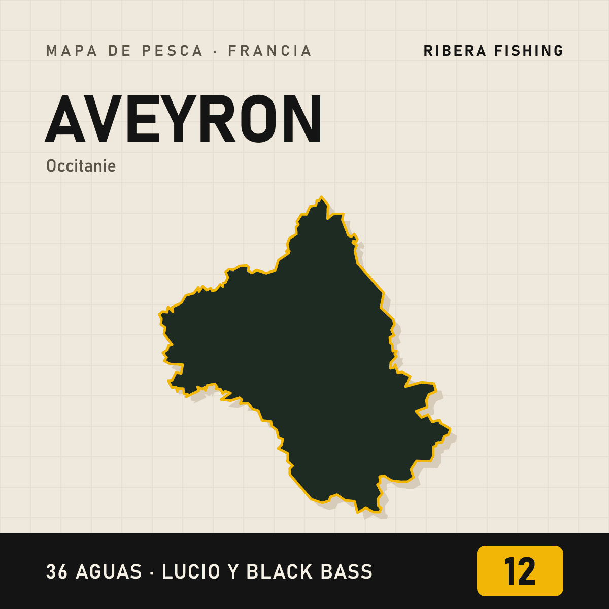 Mapa de pesca · Aveyron (12)
