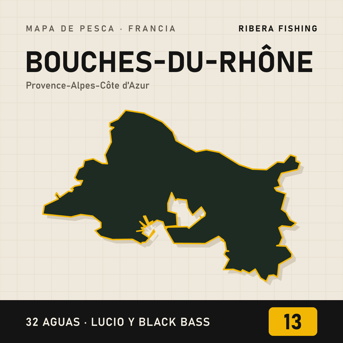 Mapa de pesca · Bouches-du-Rhône (13)
