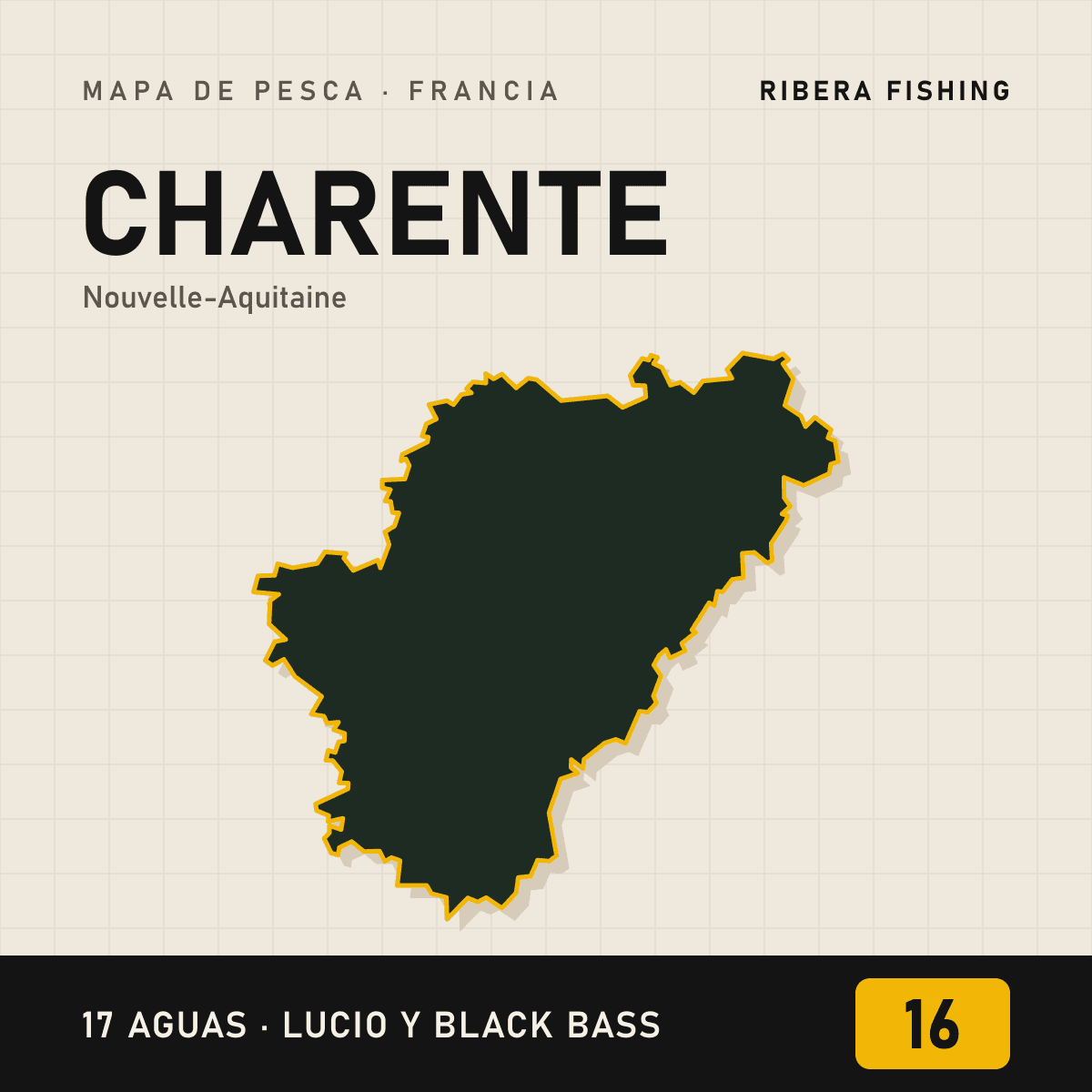 Mapa de pesca · Charente (16)