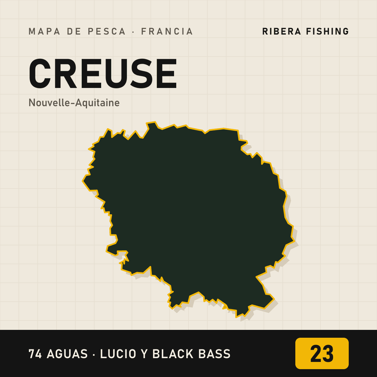 Mapa de pesca · Creuse (23)