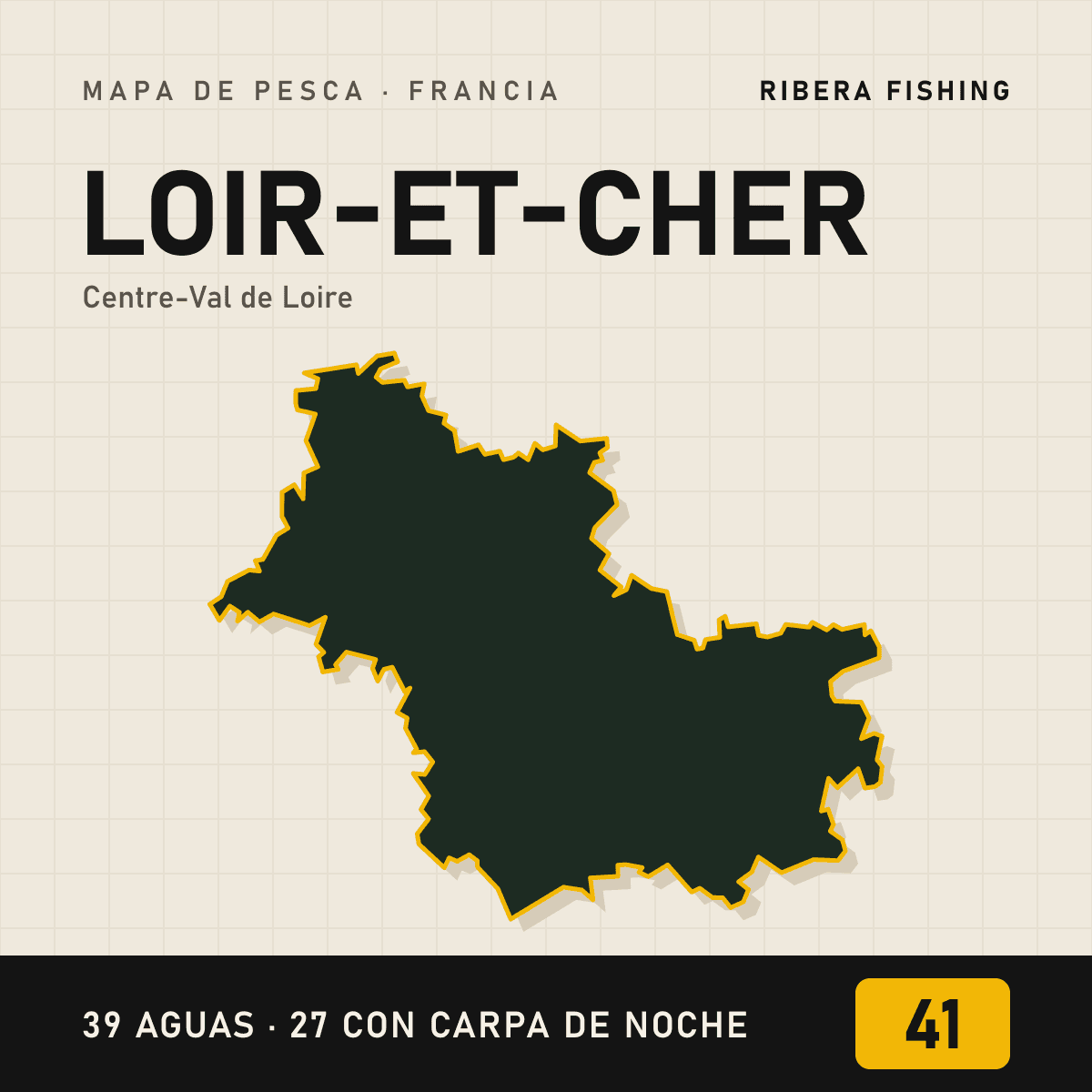 Mapa de pesca · Loir-et-Cher (41)