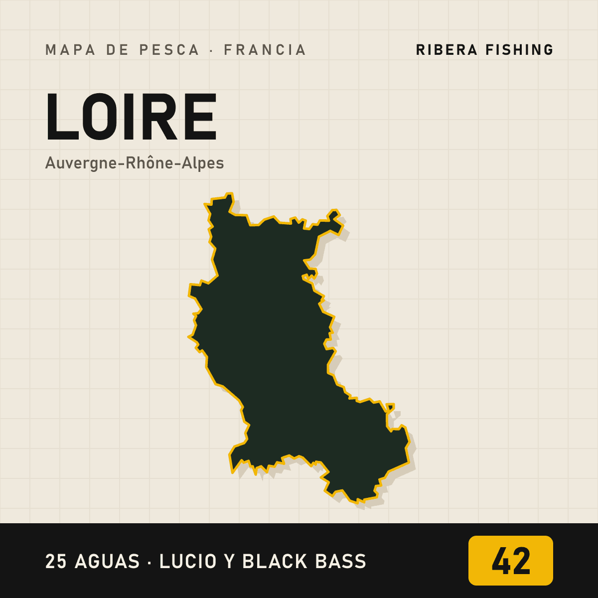 Mapa de pesca · Loire (42)
