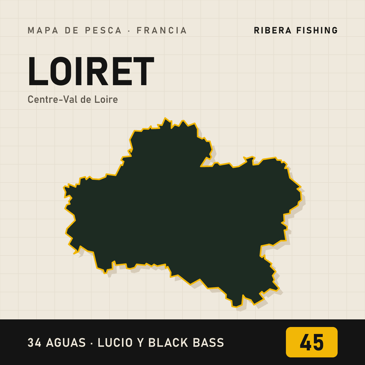 Mapa de pesca · Loiret (45)
