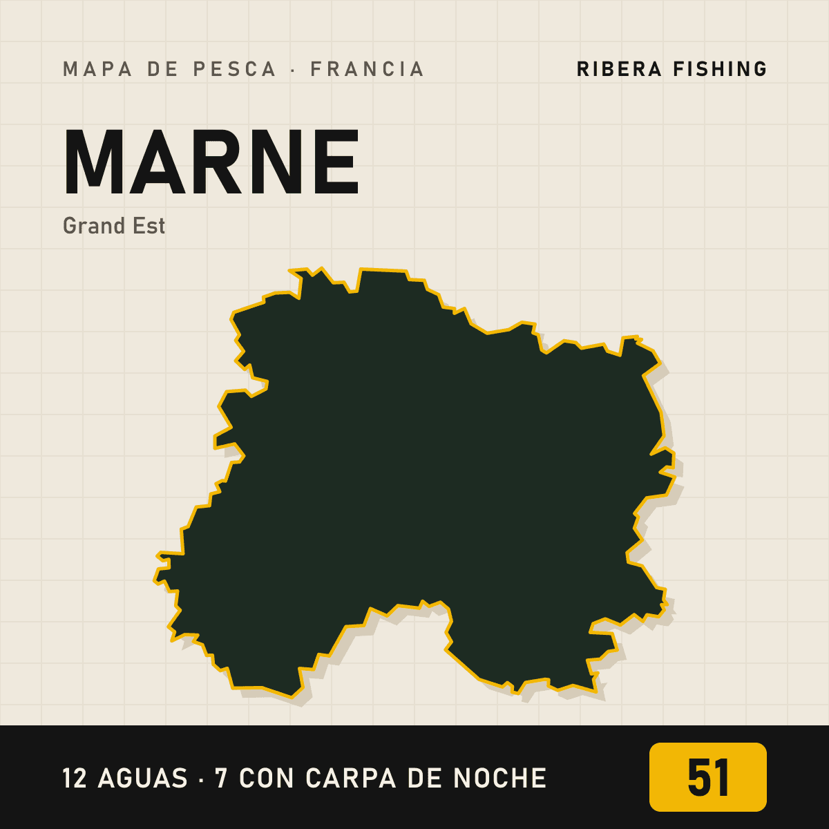 Mapa de pesca · Marne (51)