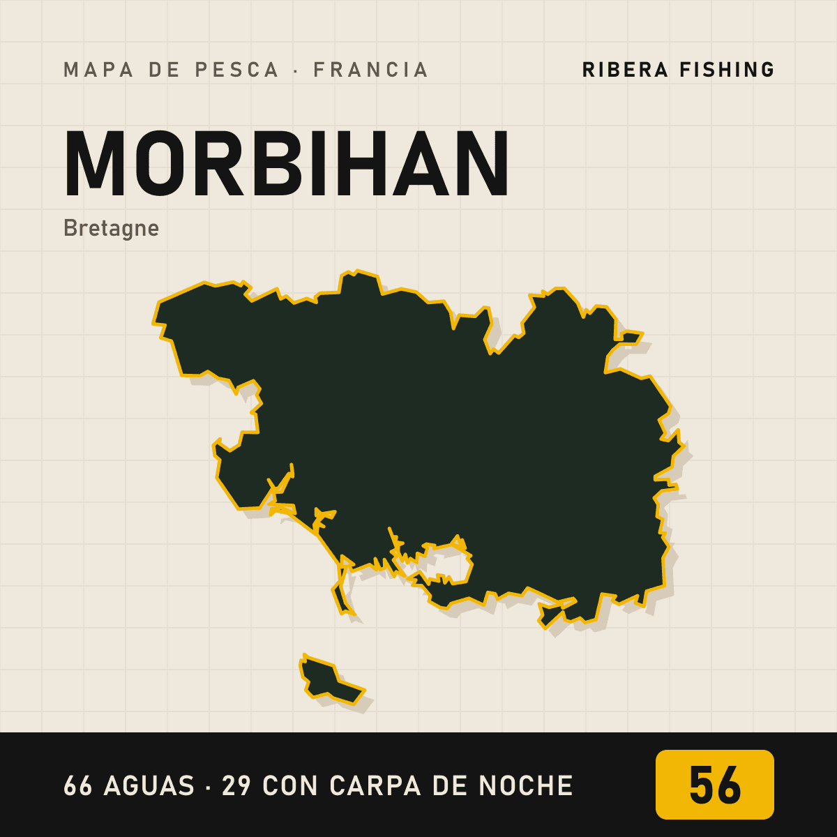 Mapa de pesca · Morbihan (56)