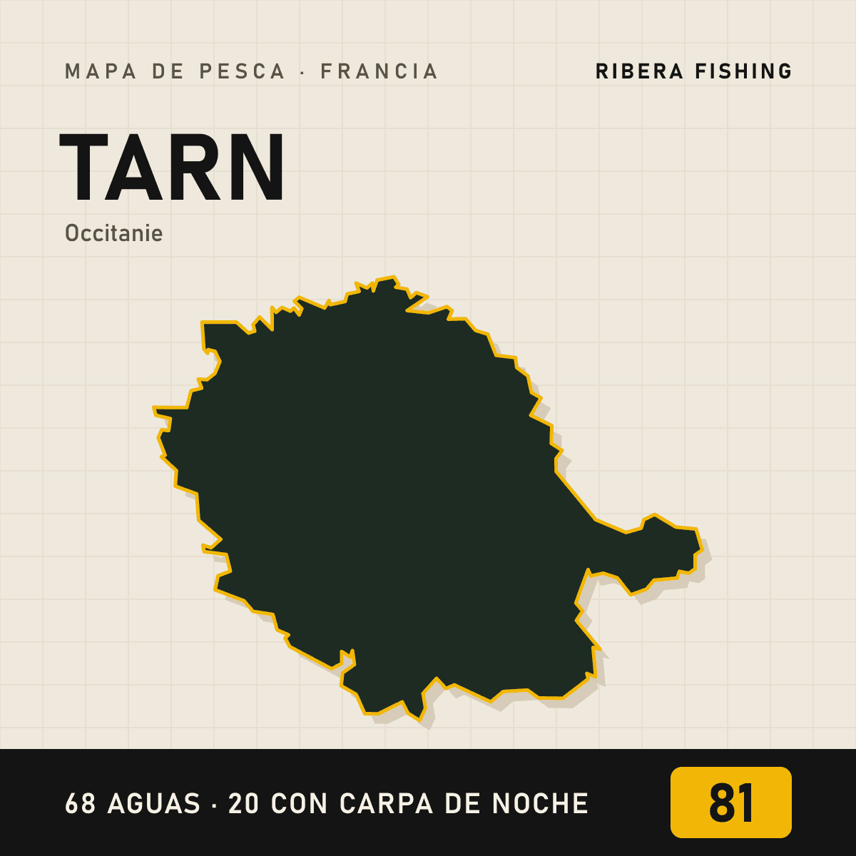 Mapa de pesca · Tarn (81)