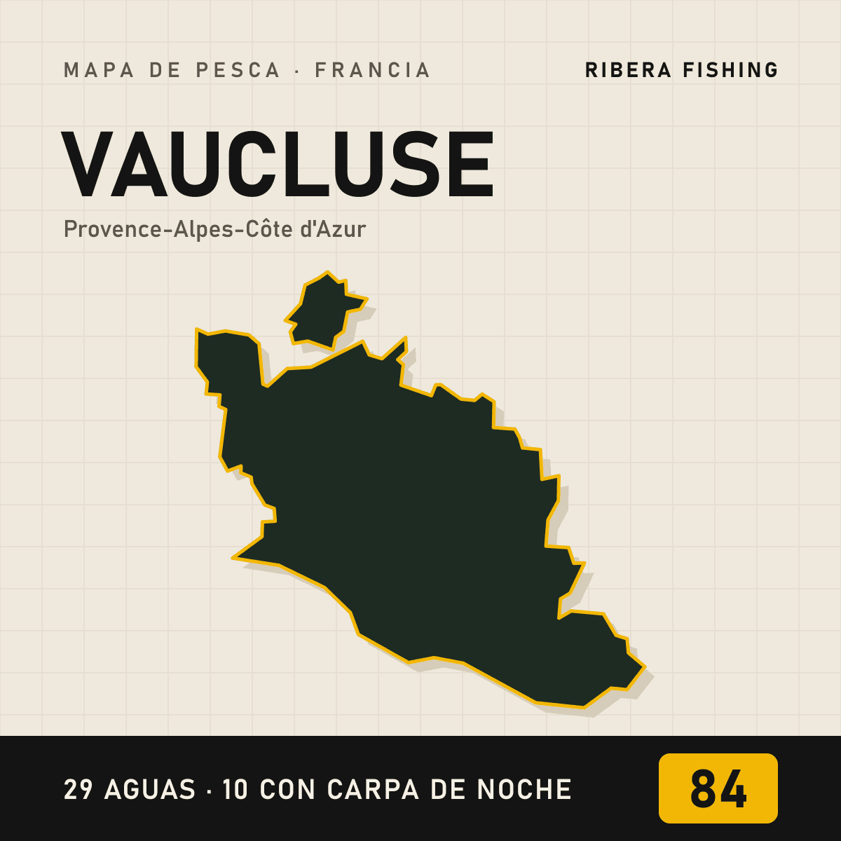 Mapa de pesca · Vaucluse (84)