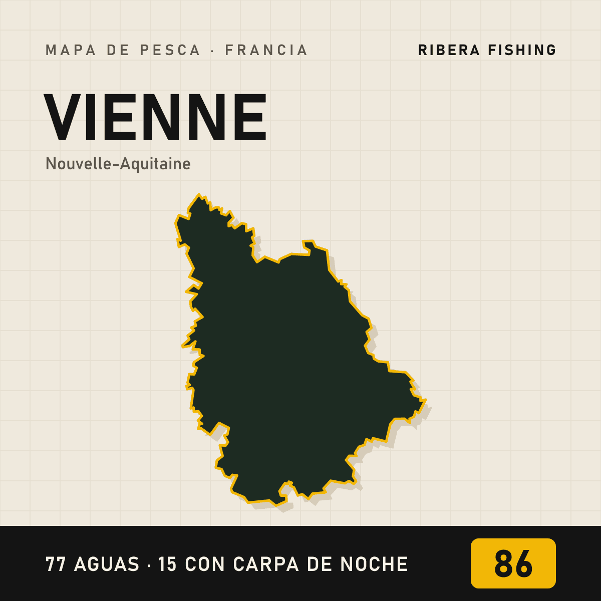 Mapa de pesca · Vienne (86)