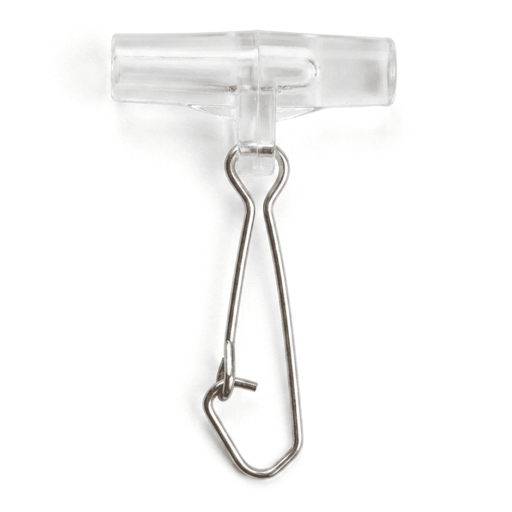 Clip para plomada de Siluro color transparente