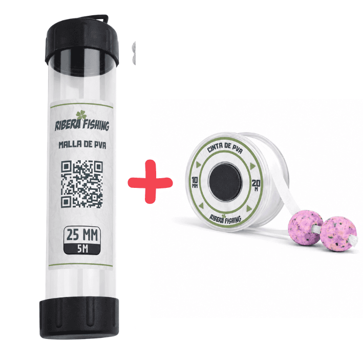 Pack 5m de malla Pva 25mm + 20m cinta PVA