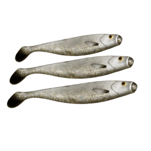 3 Señuelos de vinilo color alburno