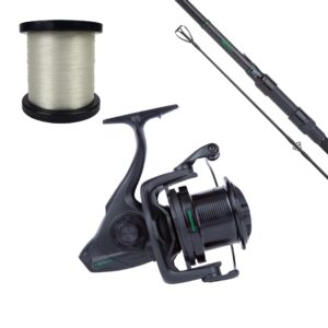 Combo de caña 12' 3.5lb + carrete 10.000 + hilo gratis