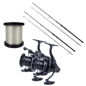 2 Combos Extraíbles-Stalking Cañas 10ft 3,5lb + Carretes 5.000 + Hilo de Carpfishing